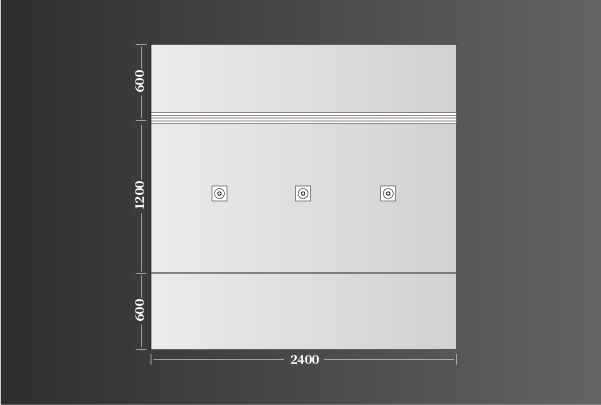 廚衛(wèi)頂極簡(jiǎn)主義2400（1200+600+600）線(xiàn)型49